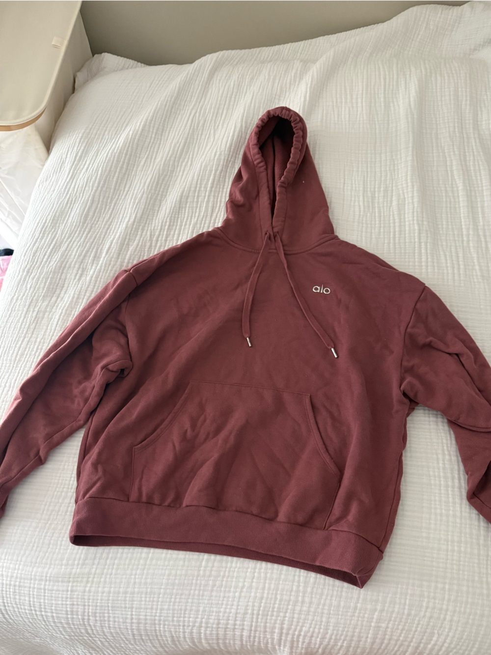 ALO Yoga Maroon Pullover Hoodie